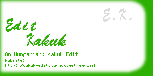 edit kakuk business card